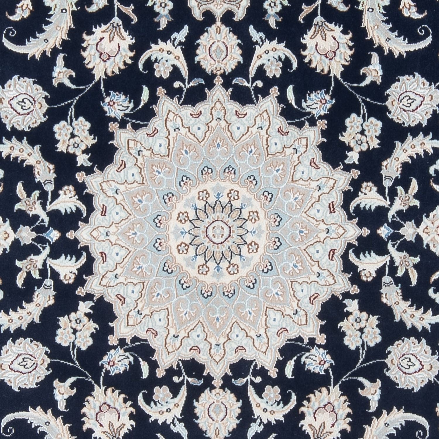 Tapis persan - Nain - Premium - 202 x 150 cm - bleu foncé