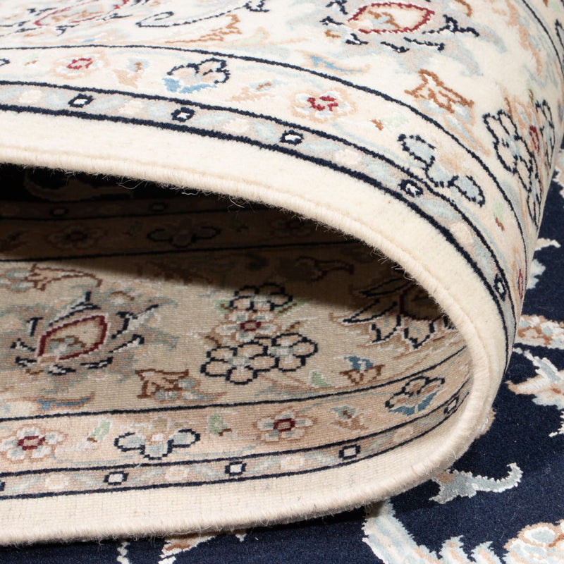 Tapis persan - Nain - Premium - 202 x 150 cm - bleu foncé