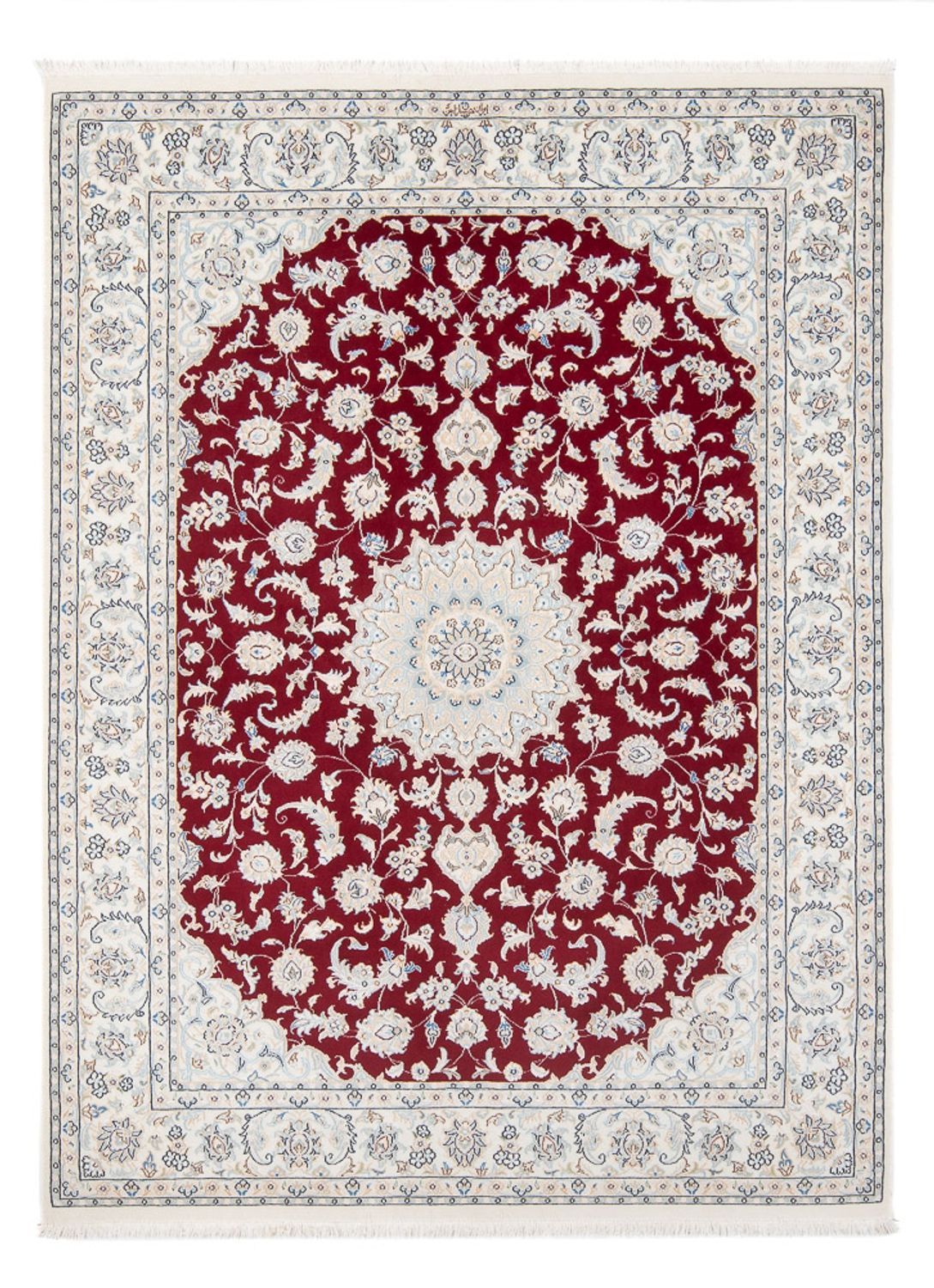 Tapis persan - Nain - Premium - 200 x 150 cm - rouge