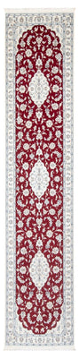 Tapis de couloir Tapis persan - Nain - Premium - 350 x 86 cm - rouge