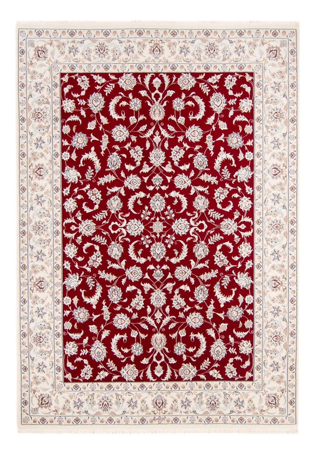 Tapis persan - Nain - 236 x 169 cm - rouge