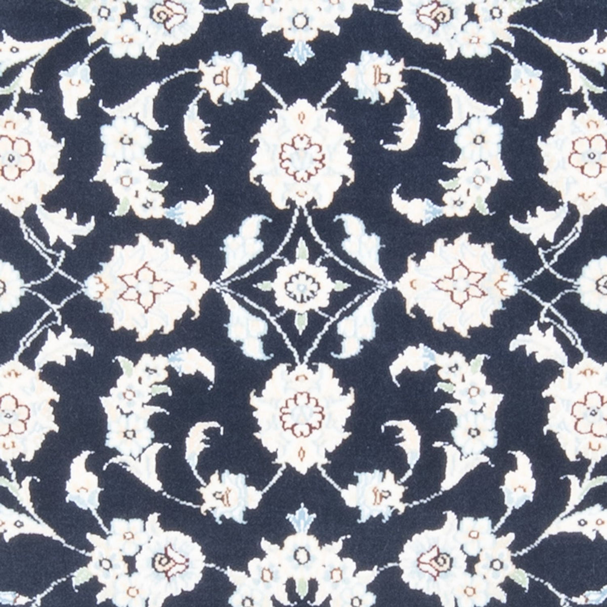 Tapis de couloir Tapis persan - Nain - Royal - 194 x 82 cm - bleu foncé