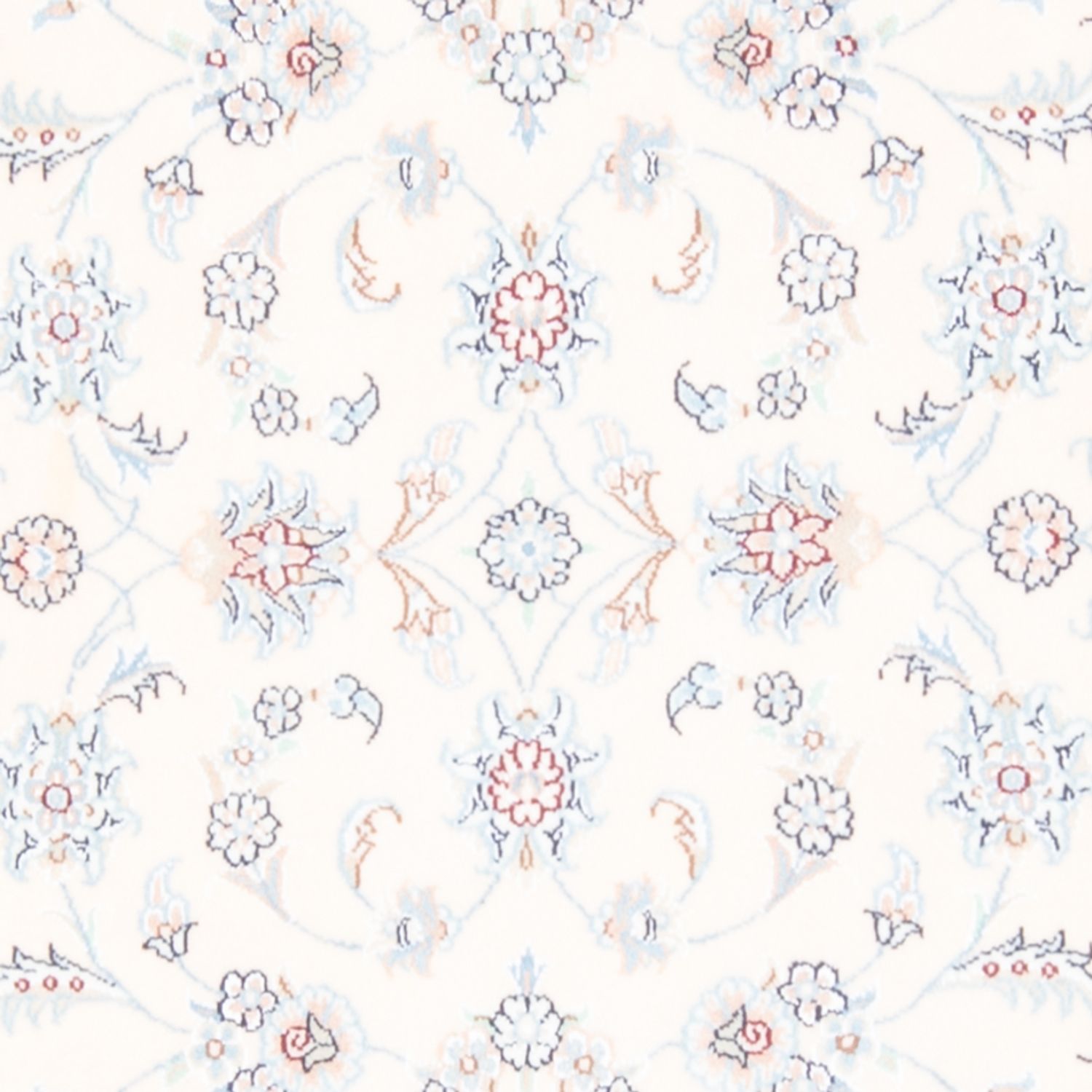 Tapis de couloir Tapis persan - Nain - Royal - 201 x 82 cm - crème