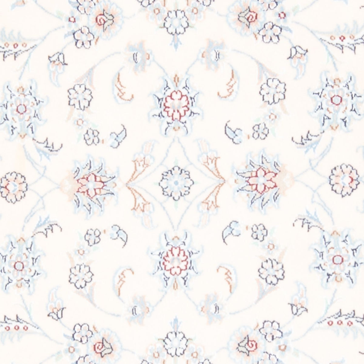 Tapis de couloir Tapis persan - Nain - Royal - 201 x 82 cm - crème