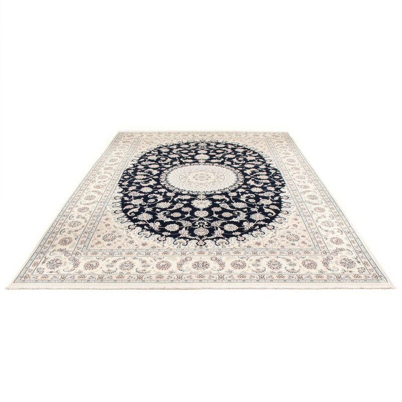 Tapis persan - Nain - Premium - 352 x 247 cm - bleu foncé