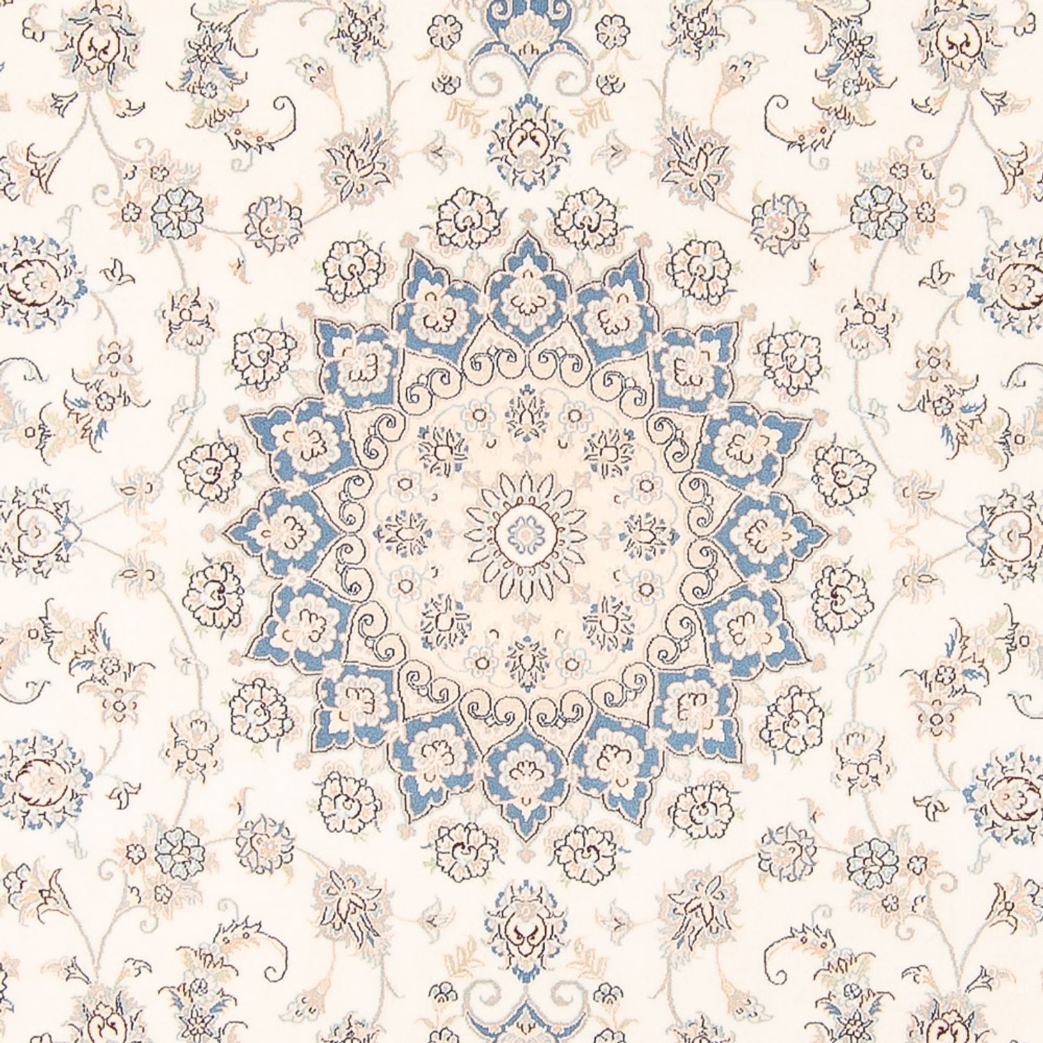 Tapis persan - Nain - 260 x 226 cm - crème