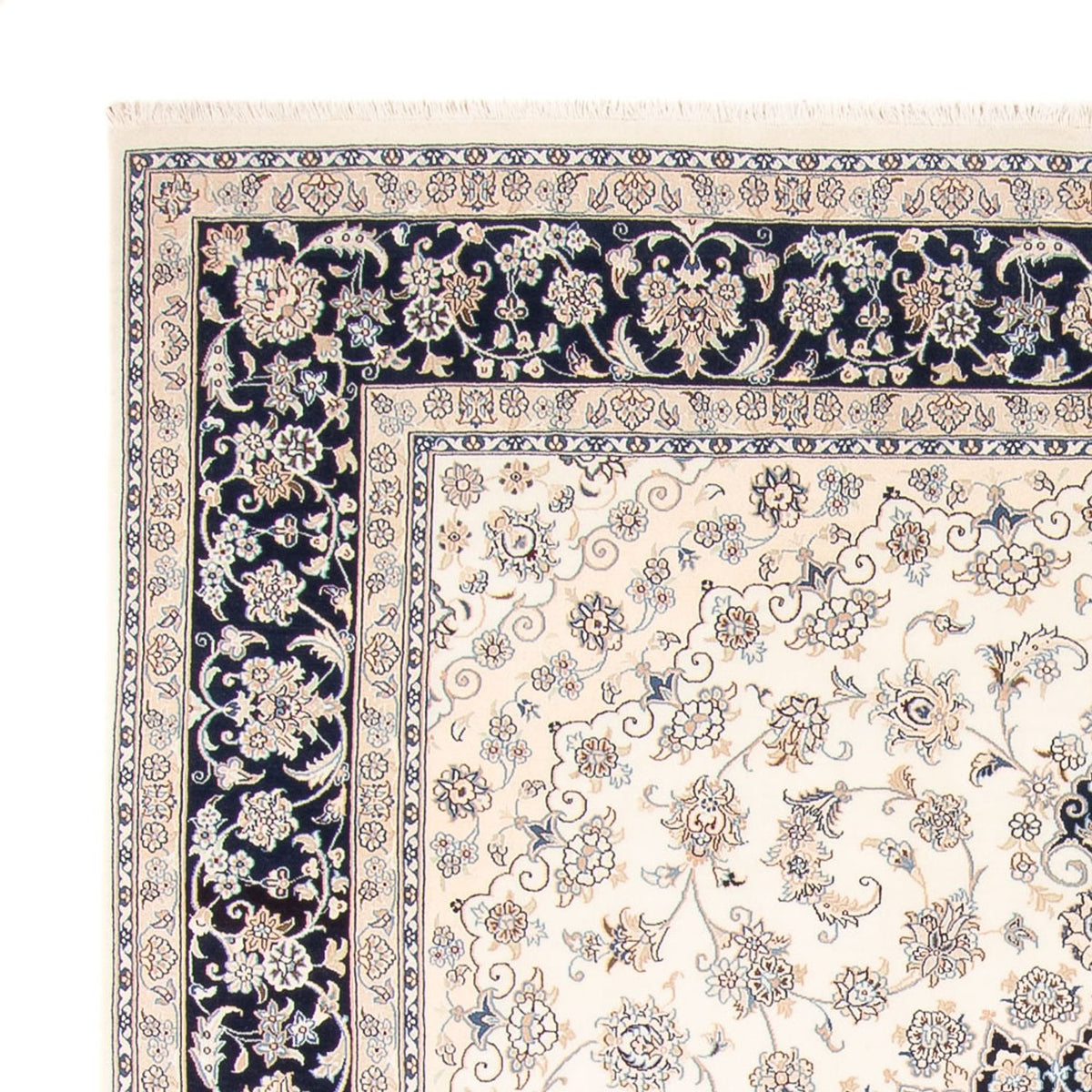 Tapis persan - Nain - 265 x 225 cm - crème