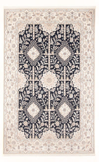 Tapis persan - Nain - Premium - 298 x 198 cm - bleu foncé