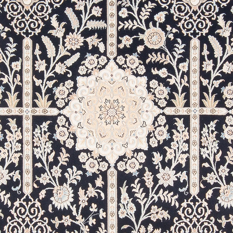 Tapis persan - Nain - Premium - 298 x 198 cm - bleu foncé
