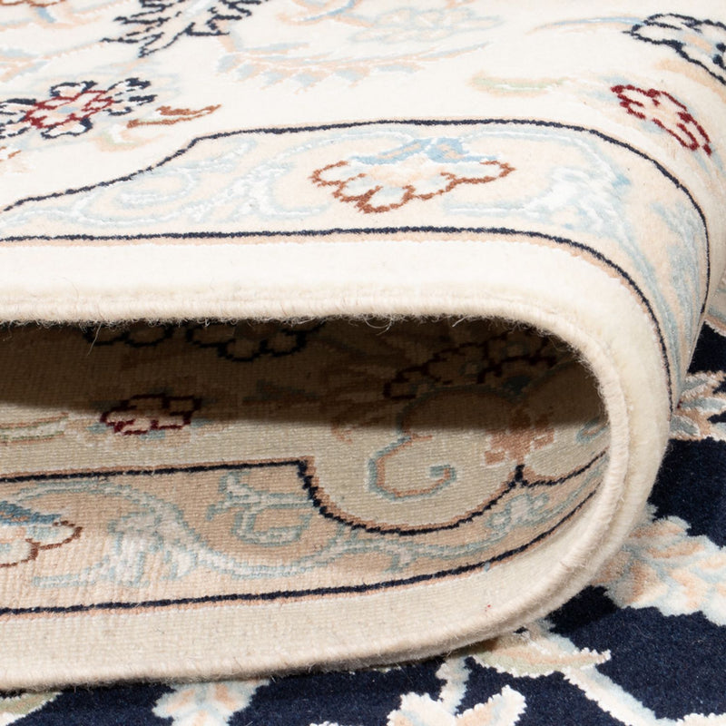 Tapis persan - Nain - Premium - 298 x 198 cm - bleu foncé