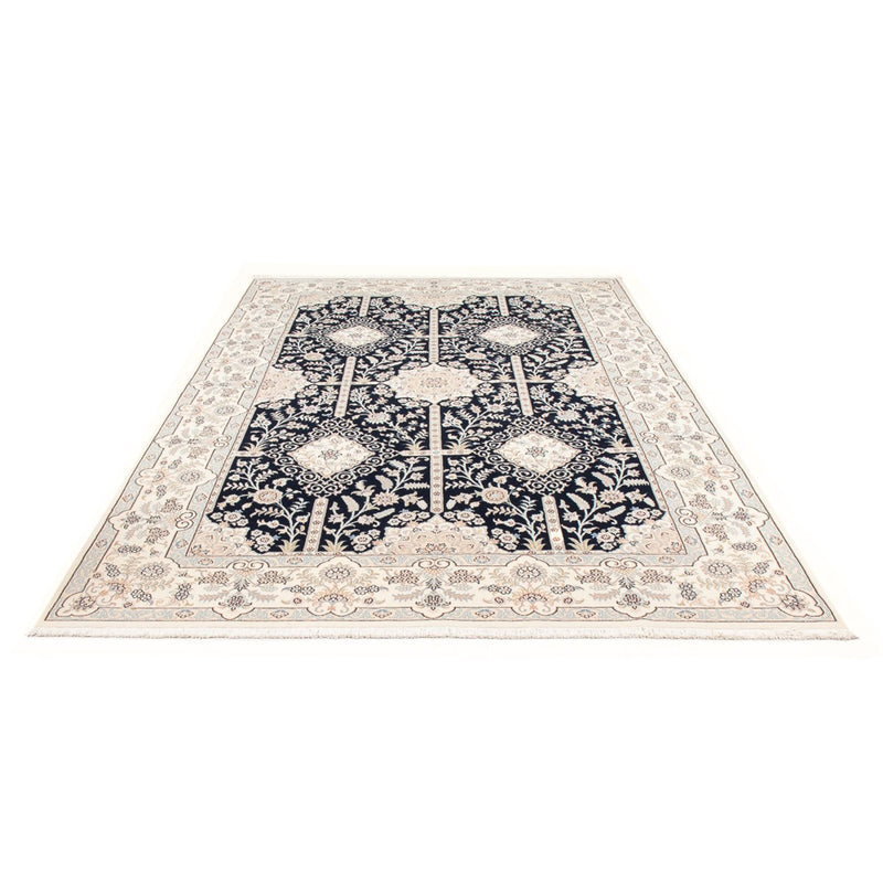 Tapis persan - Nain - Premium - 298 x 198 cm - bleu foncé