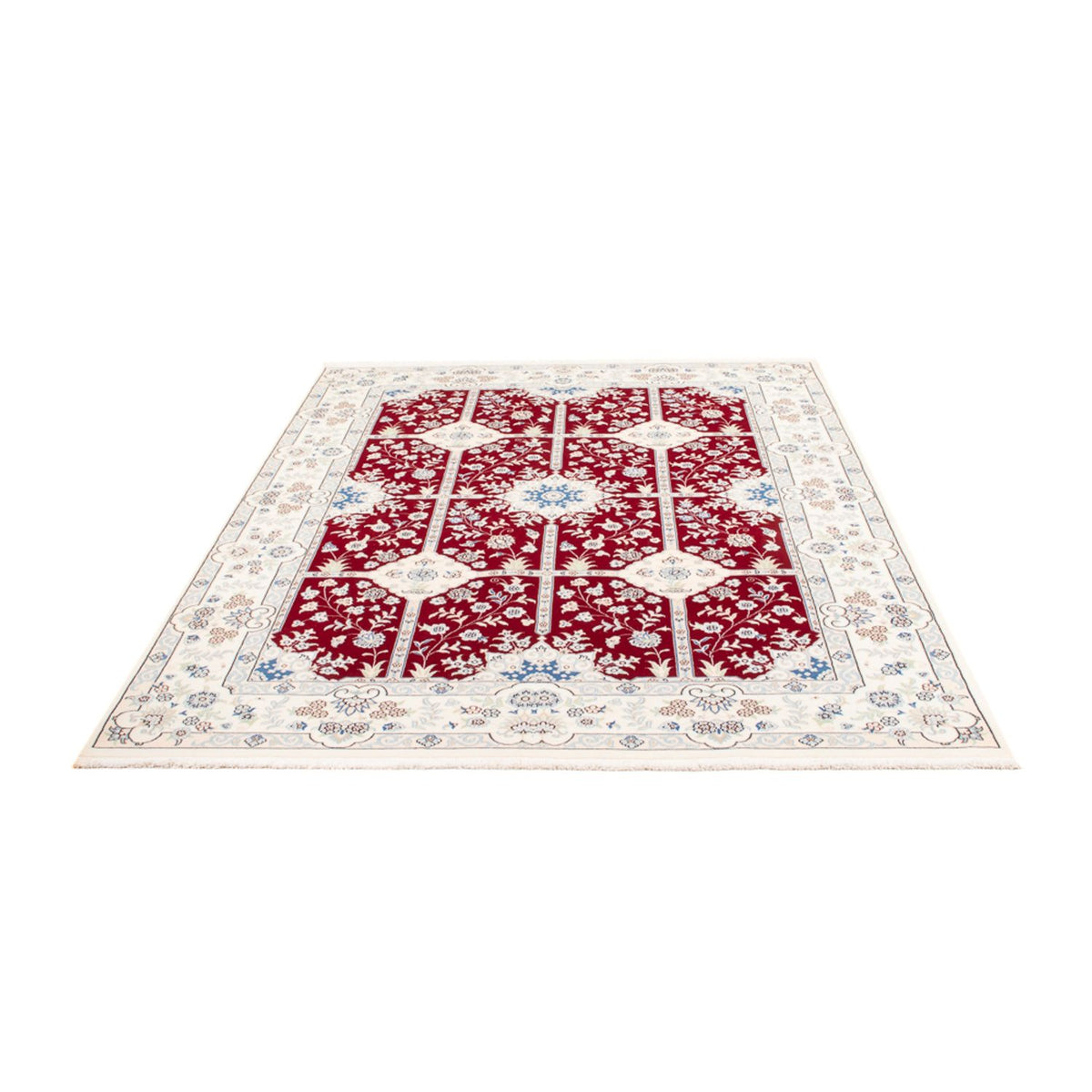 Tapis persan - Nain - 232 x 168 cm - rouge