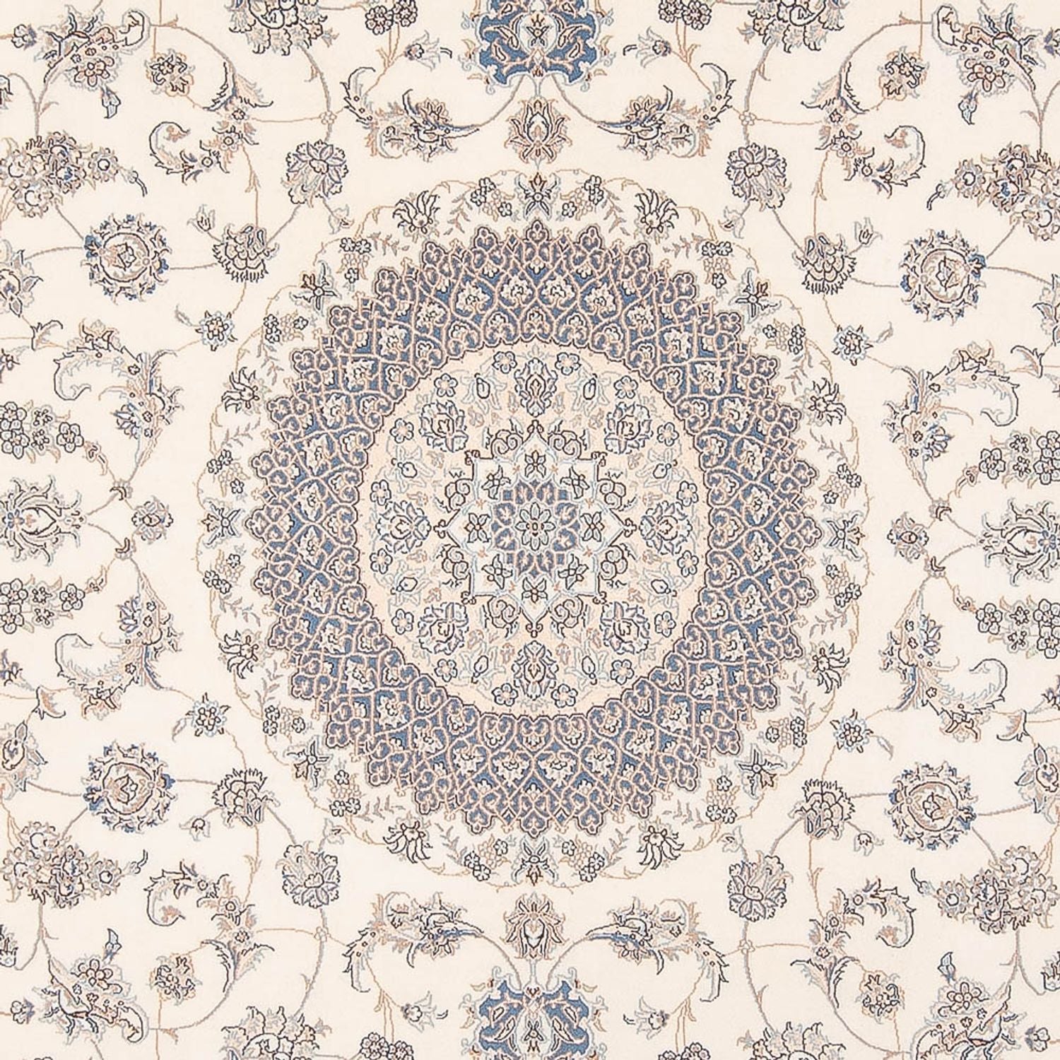 Tapis persan - Nain - Premium - 353 x 248 cm - crème