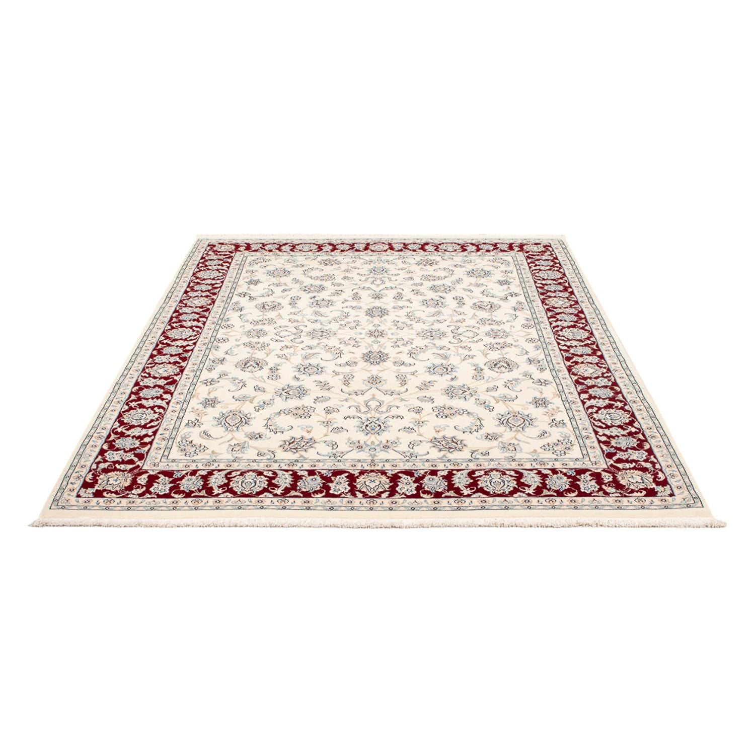 Tapis persan - Nain - Premium - 198 x 150 cm - crème