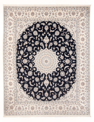 Tapis persan - Nain - Premium - 275 x 228 cm - bleu foncé