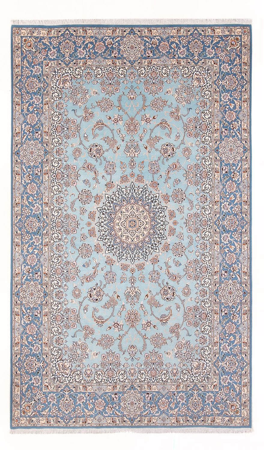 Tapis persan - Nain - Premium - 308 x 200 cm - bleu clair