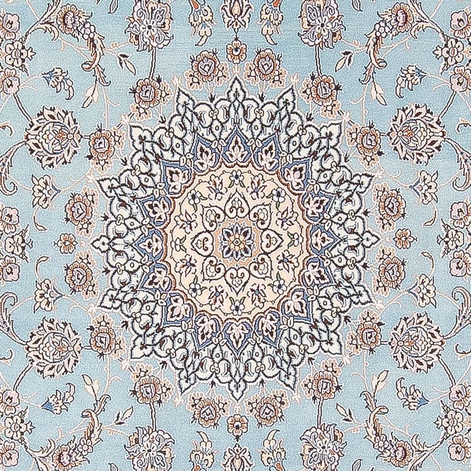 Tapis persan - Nain - Premium - 308 x 200 cm - bleu clair