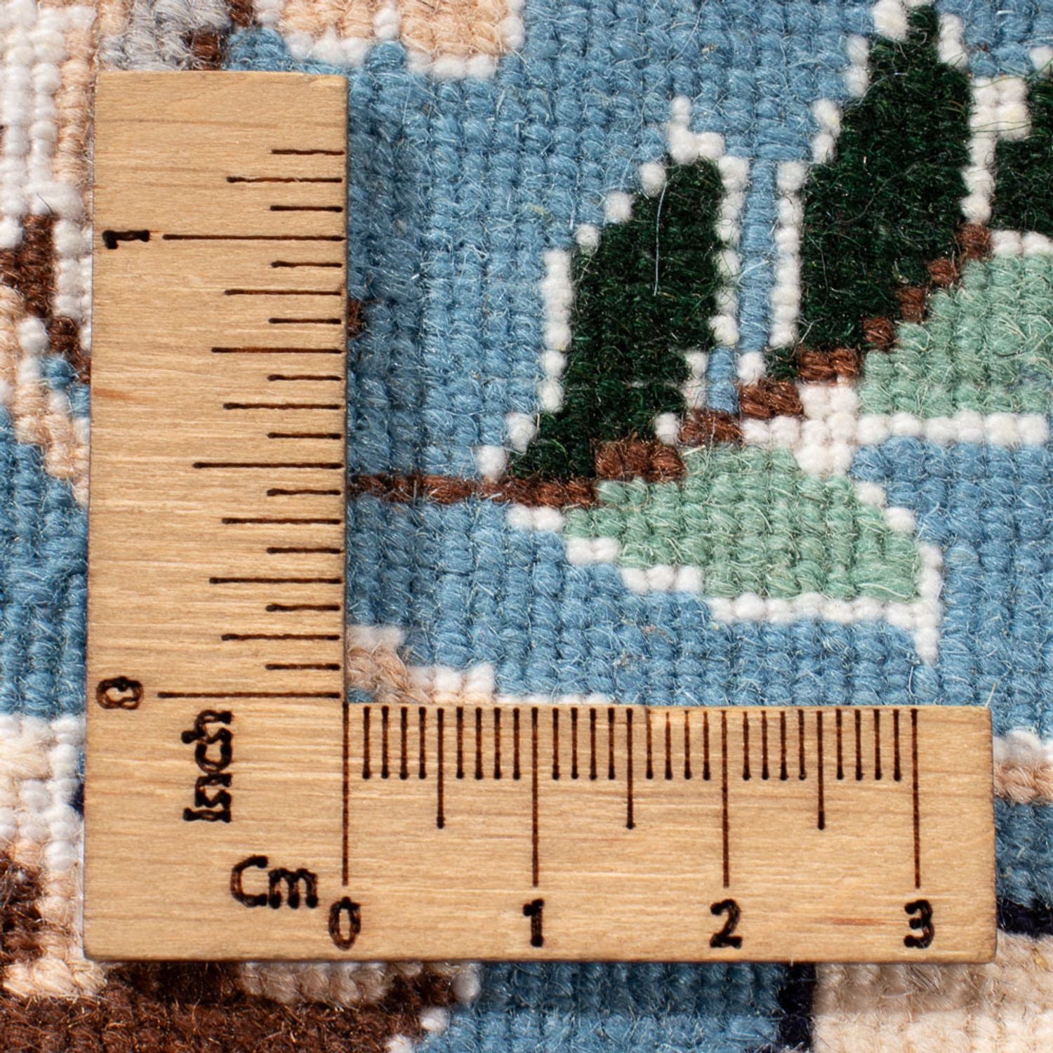 Tapis persan - Nain - Premium - 308 x 200 cm - bleu clair