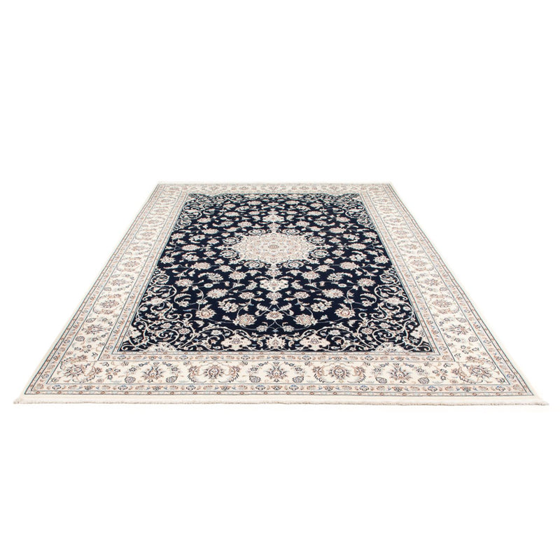 Tapis persan - Nain - Premium - 298 x 200 cm - bleu foncé