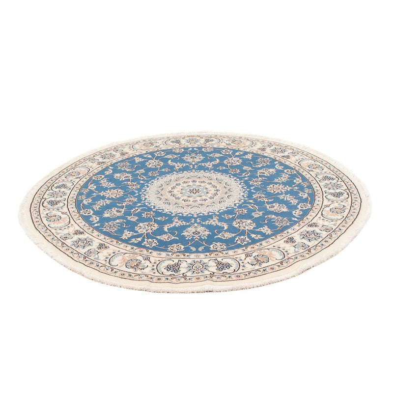 Tapis persan - Nain - Premium ronde  - 152 x 150 cm - bleu