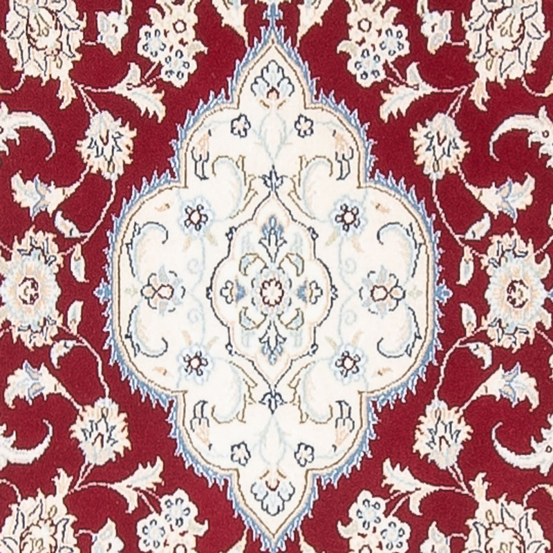 Tapis de couloir Tapis persan - Nain - Premium - 404 x 88 cm - rouge