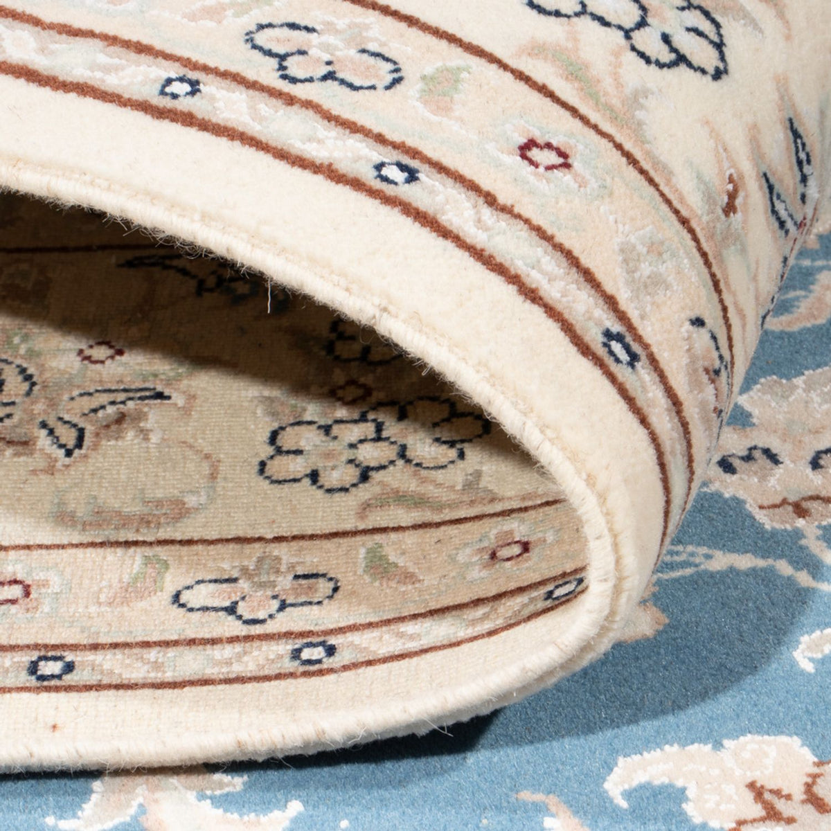 Tapis persan - Nain - Royal - 202 x 148 cm - bleu clair