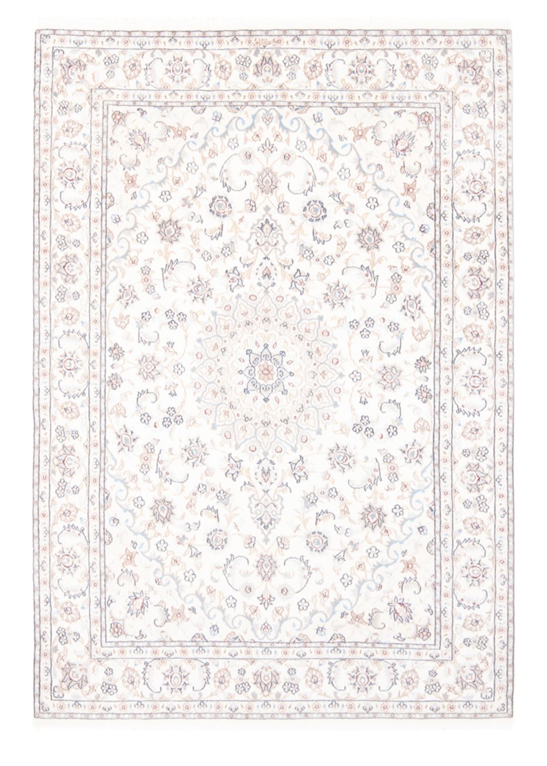 Tapis persan - Nain - Royal - 202 x 149 cm - crème