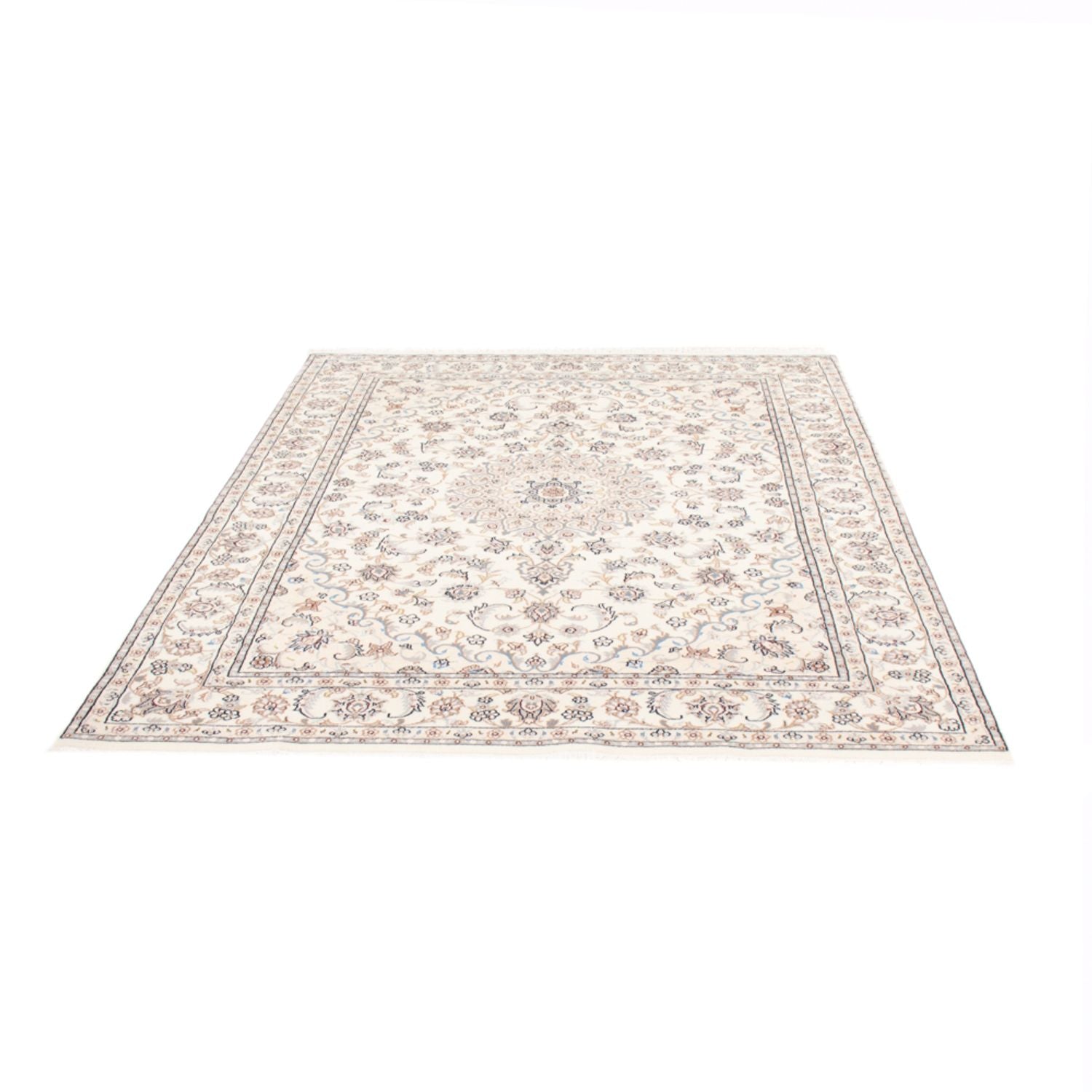 Tapis persan - Nain - Royal - 202 x 149 cm - crème