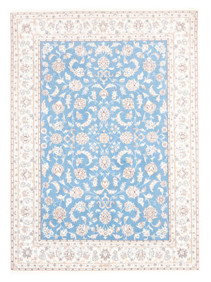 Tapis persan - Nain - Royal - 210 x 149 cm - bleu clair