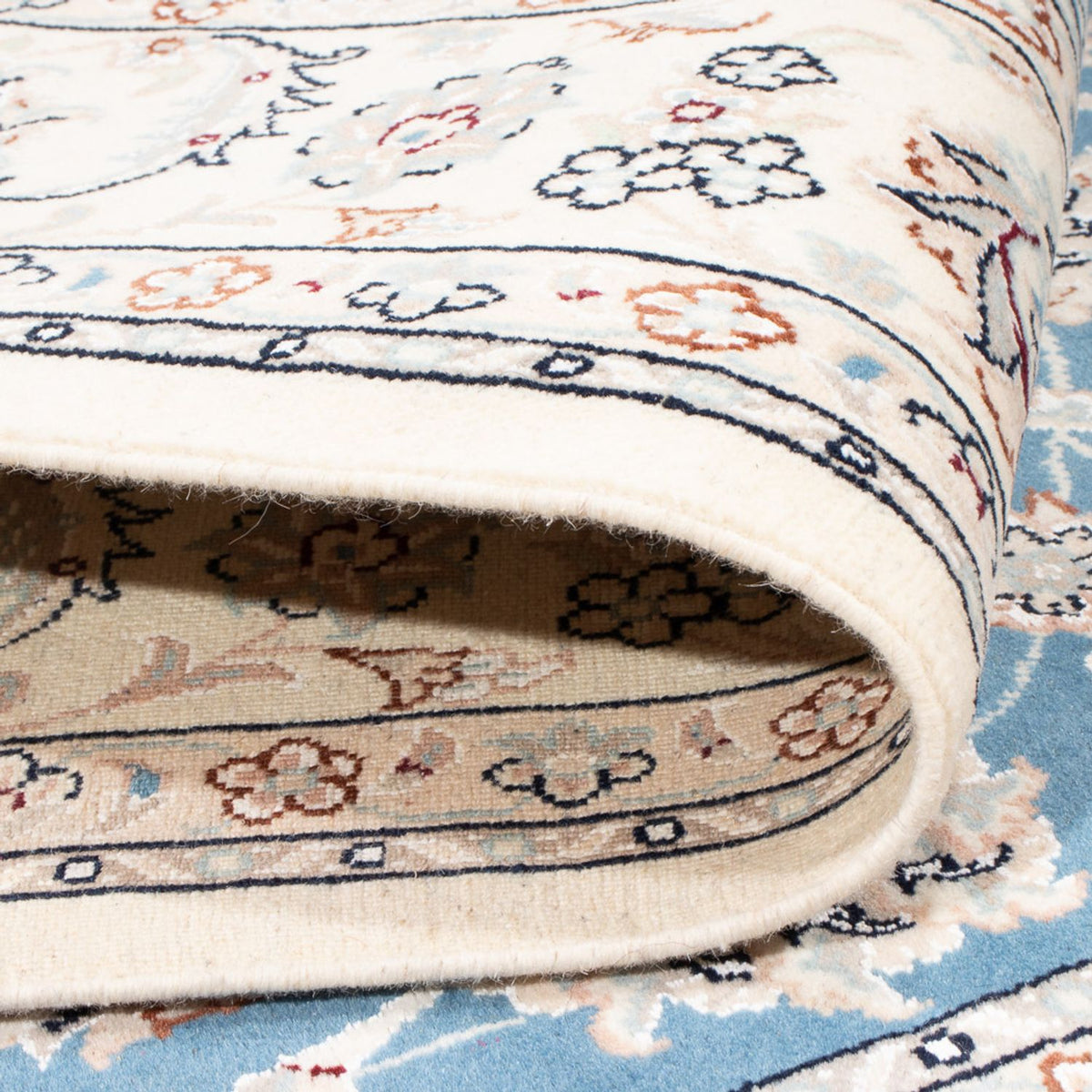 Tapis persan - Nain - Premium - 199 x 149 cm - bleu