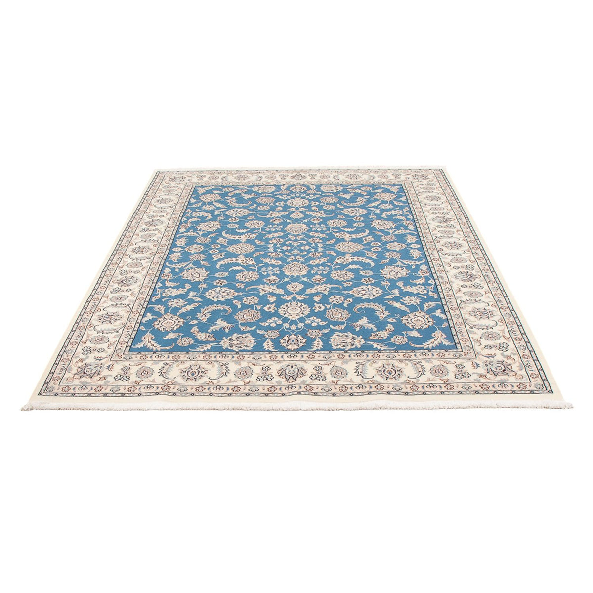 Tapis persan - Nain - Premium - 199 x 149 cm - bleu