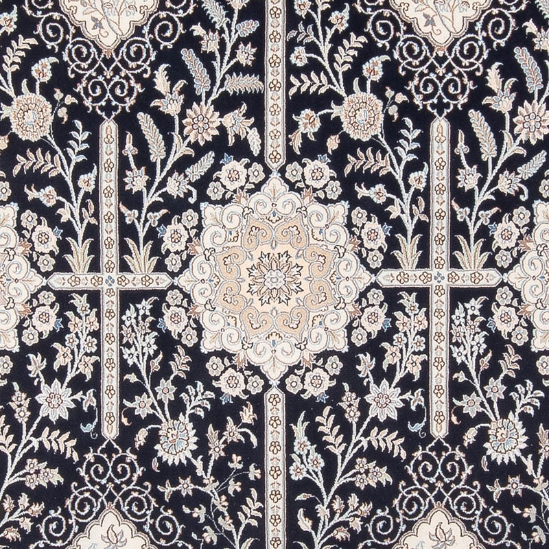 Tapis persan - Nain - Premium - 294 x 196 cm - bleu foncé