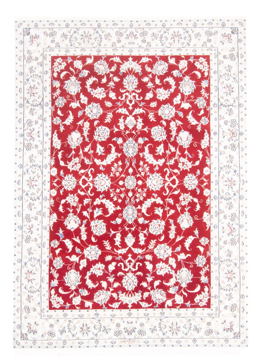 Tapis persan - Nain - Royal - 200 x 150 cm - rouge