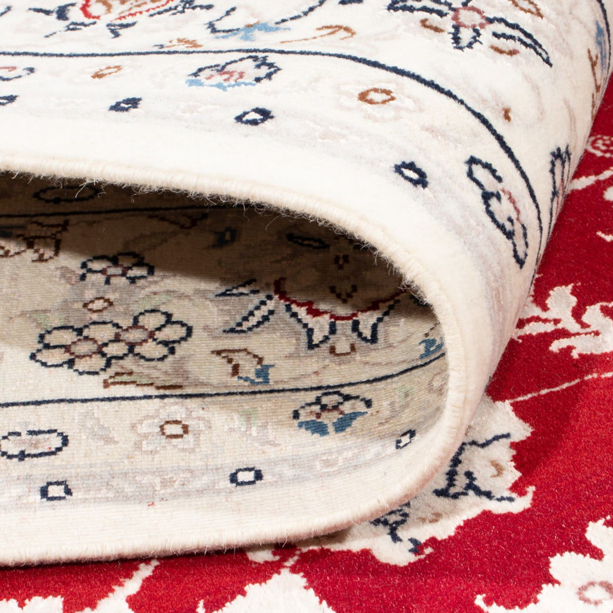 Tapis persan - Nain - Royal - 200 x 150 cm - rouge