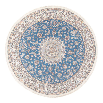 Tapis persan - Nain - Premium ronde  - 154 x 151 cm - bleu