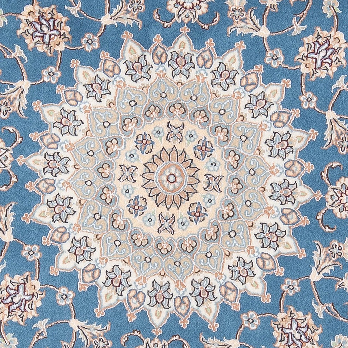 Tapis persan - Nain - Premium ronde  - 154 x 151 cm - bleu