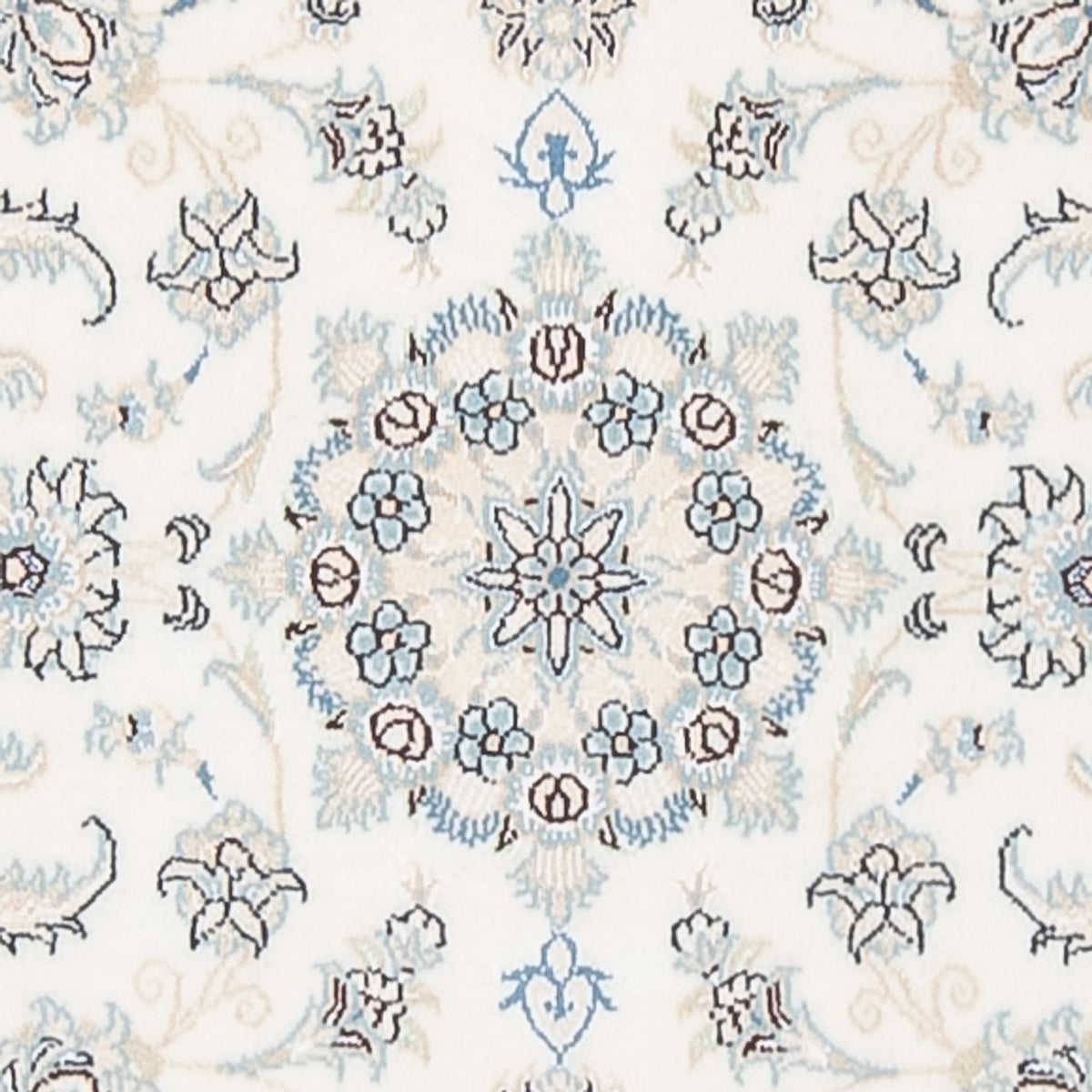 Tapis de couloir Tapis persan - Nain - Premium - 290 x 82 cm - crème