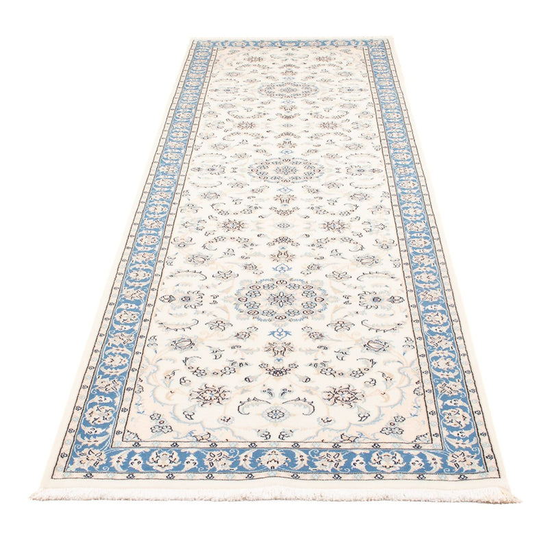 Tapis de couloir Tapis persan - Nain - Premium - 290 x 82 cm - crème