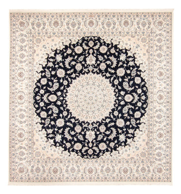 Tapis persan - Nain - 267 x 247 cm - bleu foncé