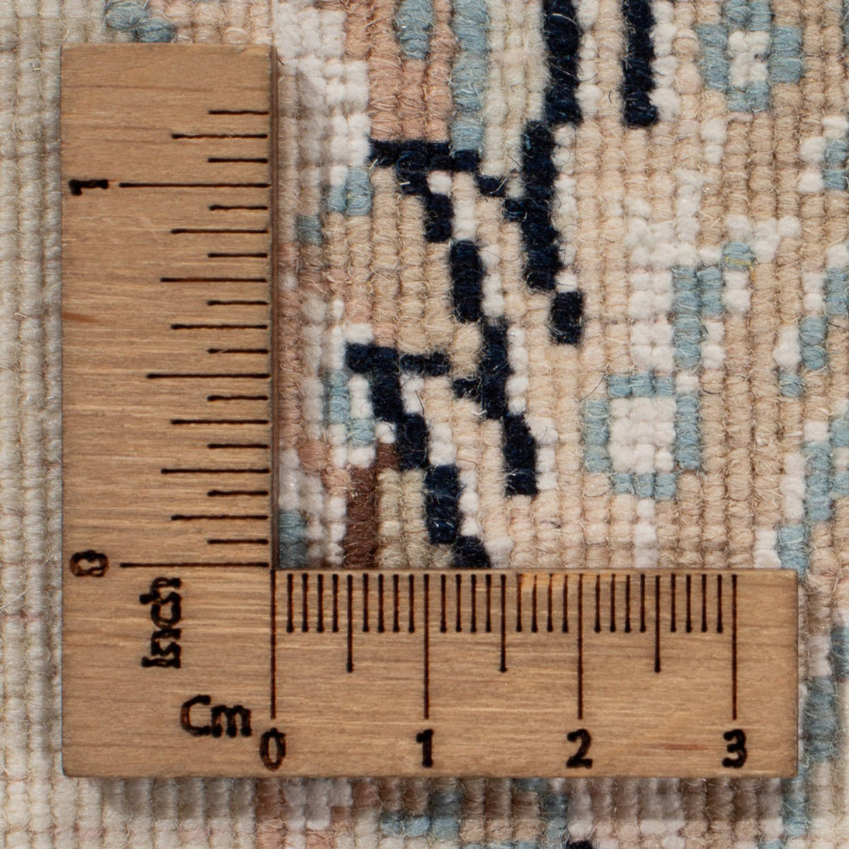 Tapis persan - Nain - 267 x 247 cm - bleu foncé