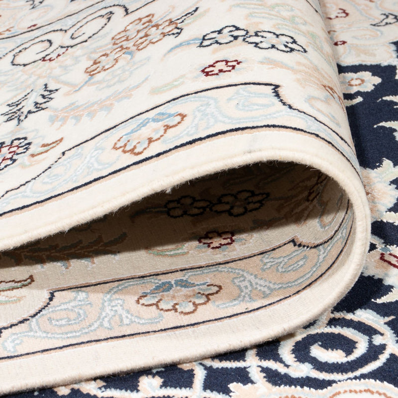 Tapis persan - Nain - Premium - 295 x 200 cm - bleu foncé