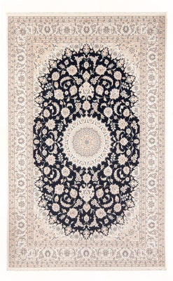 Tapis persan - Nain - Premium - 298 x 197 cm - bleu foncé