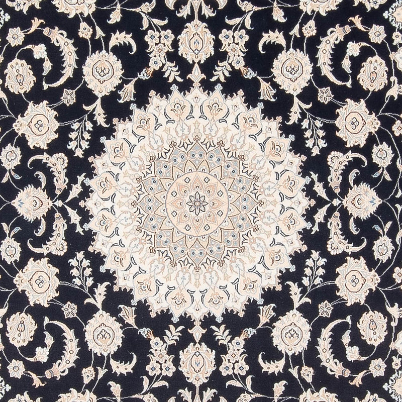 Tapis persan - Nain - Premium - 298 x 197 cm - bleu foncé