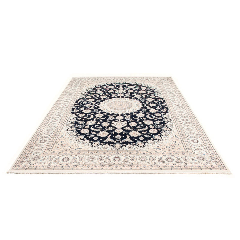 Tapis persan - Nain - Premium - 298 x 197 cm - bleu foncé