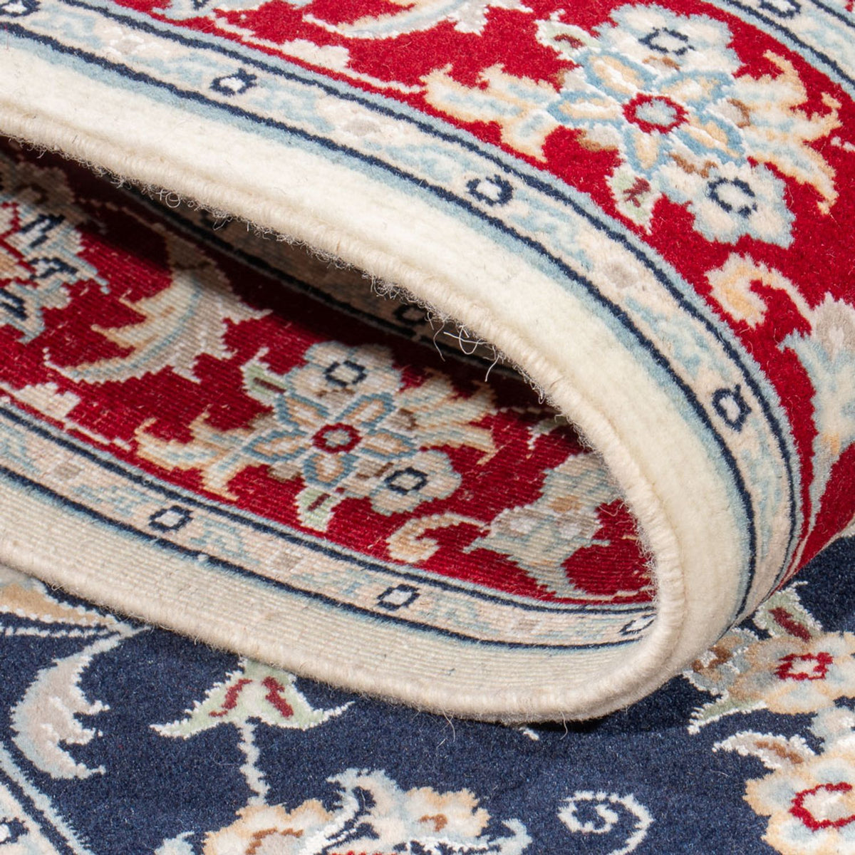 Tapis de couloir Tapis persan - Nain - Premium - 250 x 78 cm - bleu foncé