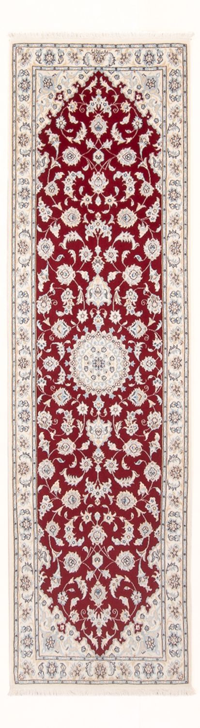 Tapis de couloir Tapis persan - Nain - Premium - 248 x 80 cm - rouge