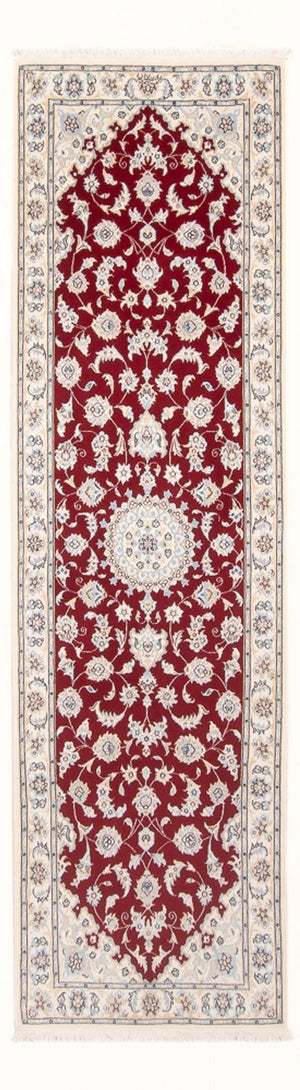 Tapis de couloir Tapis persan - Nain - Premium - 248 x 80 cm - rouge