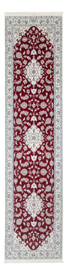 Tapis de couloir Tapis persan - Nain - Premium - 298 x 80 cm - rouge