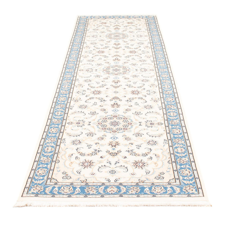 Tapis de couloir Tapis persan - Nain - Premium - 305 x 82 cm - crème