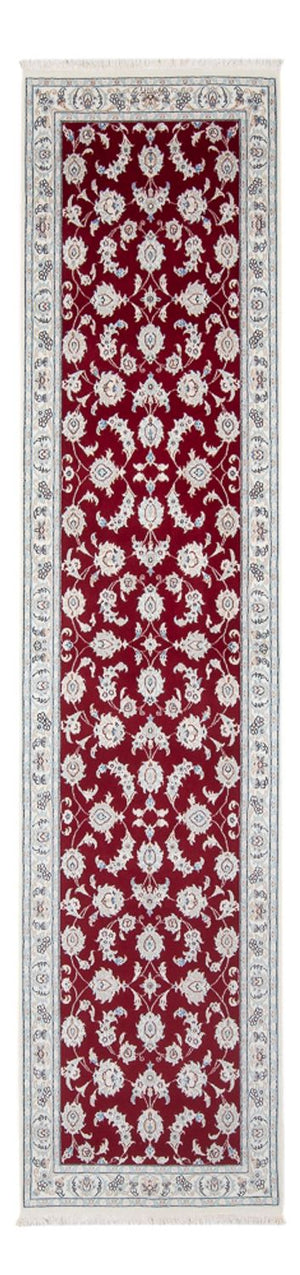 Tapis de couloir Tapis persan - Nain - Premium - 292 x 80 cm - rouge